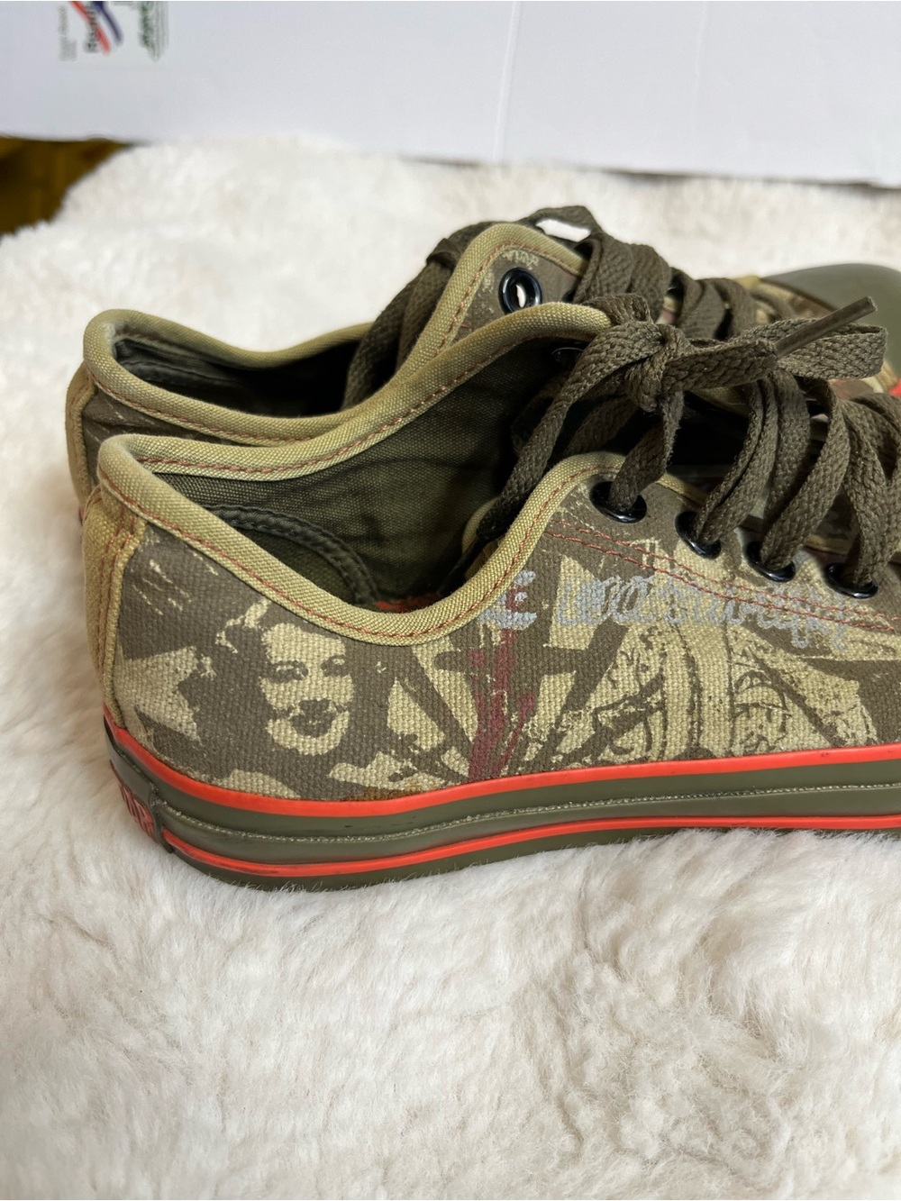 CONVERSE Chuck Taylors Low Shoes "CT Conversations" Mens Sz 4.5 Olive Green Rare - Picture 13 of 14